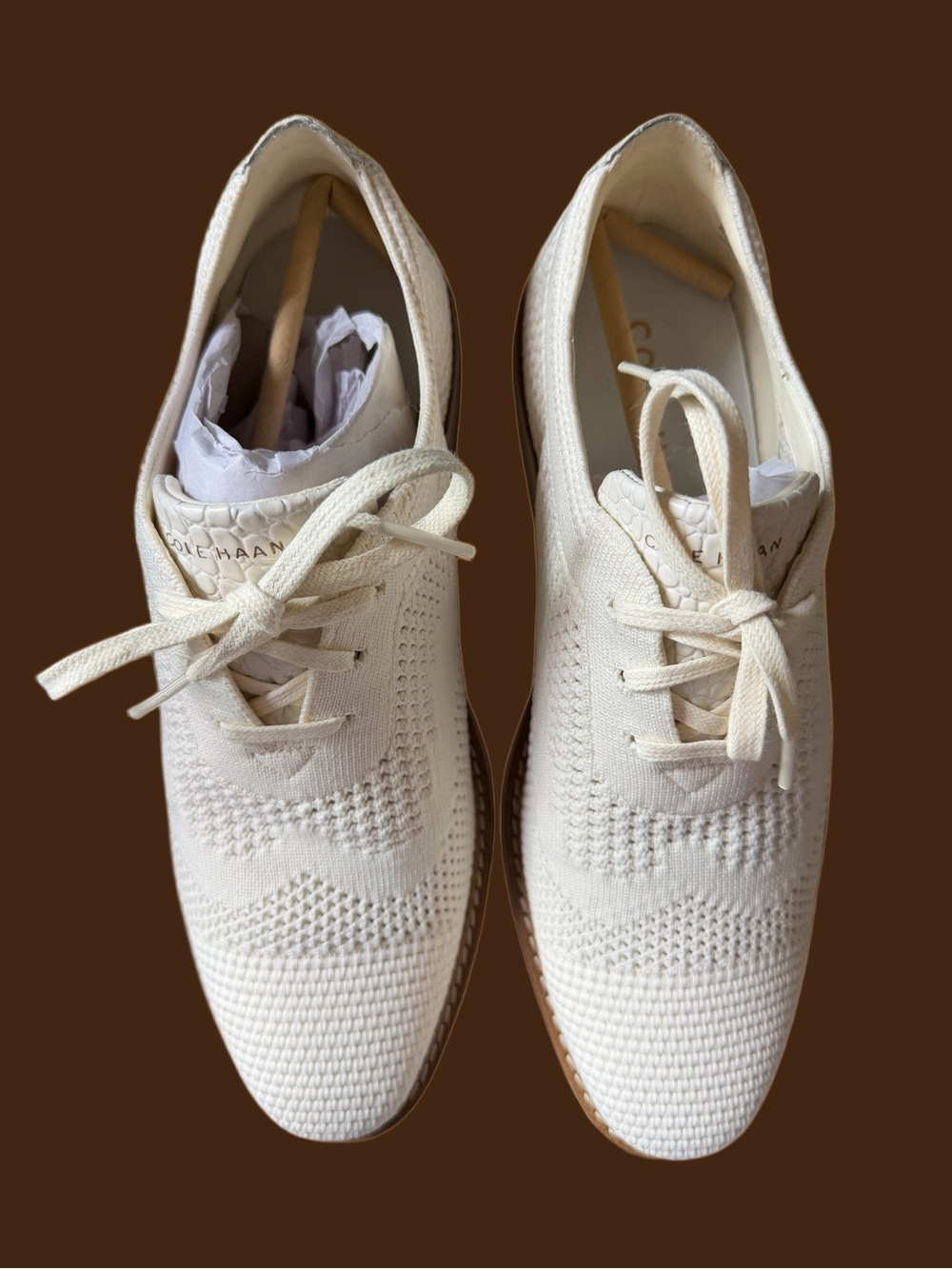 NIB Cole Haan OriginalGrand Stitchlite Platform Wingtip Oxford